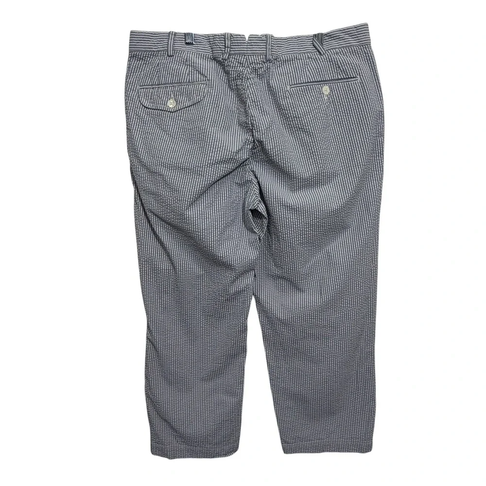 Polo Ralph Lauren Bleeker Blue Striped Seersucker Chino Pants, 38 Preppy Coastal